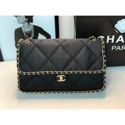 Alternative view of Replica Chanel Satin Flap Bag As1030