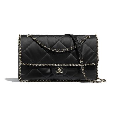 Replica Chanel Satin Flap Bag As1030