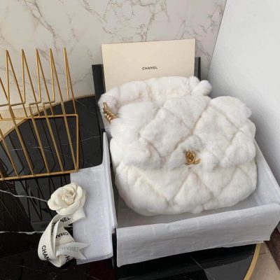 Alternative view of Replica Chanel Shearling Lambskin Flap Bag As2240