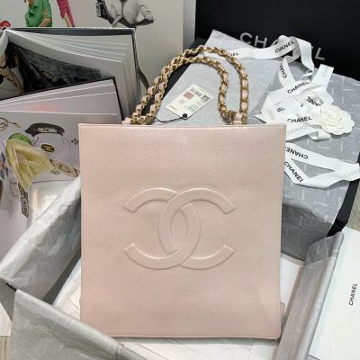 Alternative view of Replica Chanel Shiny Aged Calfskin Shopping Bag As1945