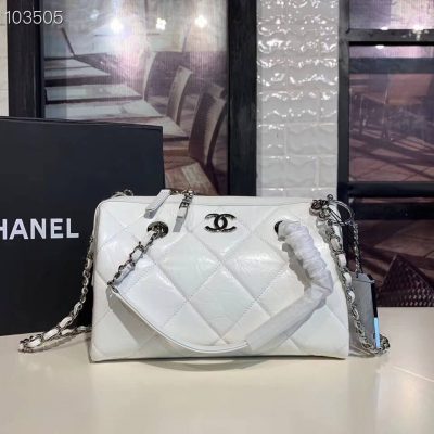 Alternative view of Replica Chanel Small Bowling Bag In Calfskin As1321
