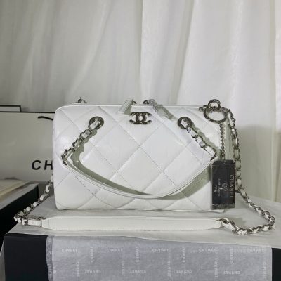 Replica Chanel Small Bowling Bag In Calfskin As1321