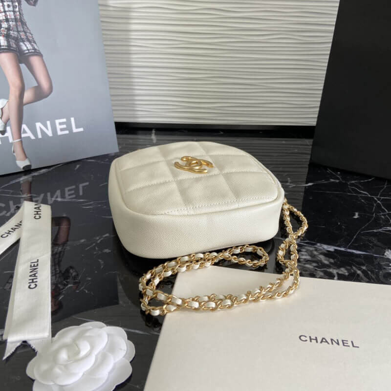 Replica Chanel Small Diamond Bag As2201 In Grained Calfskin - Image 5