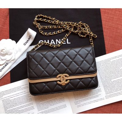 Alternative view of Replica Chanel Small Flap Bag A57275 Black/Gold