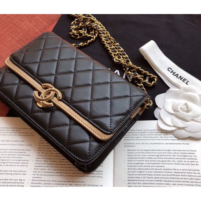 Replica Chanel Small Flap Bag A57275 Black/Gold - Image 5