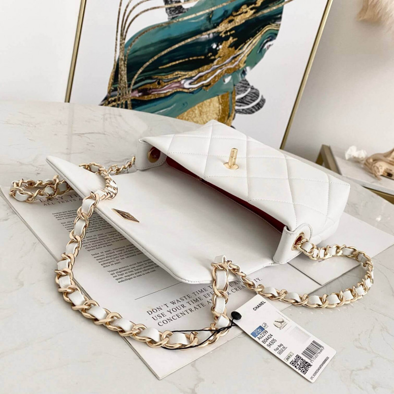Replica Chanel Small Logo Strap Bag As2299 - Image 6