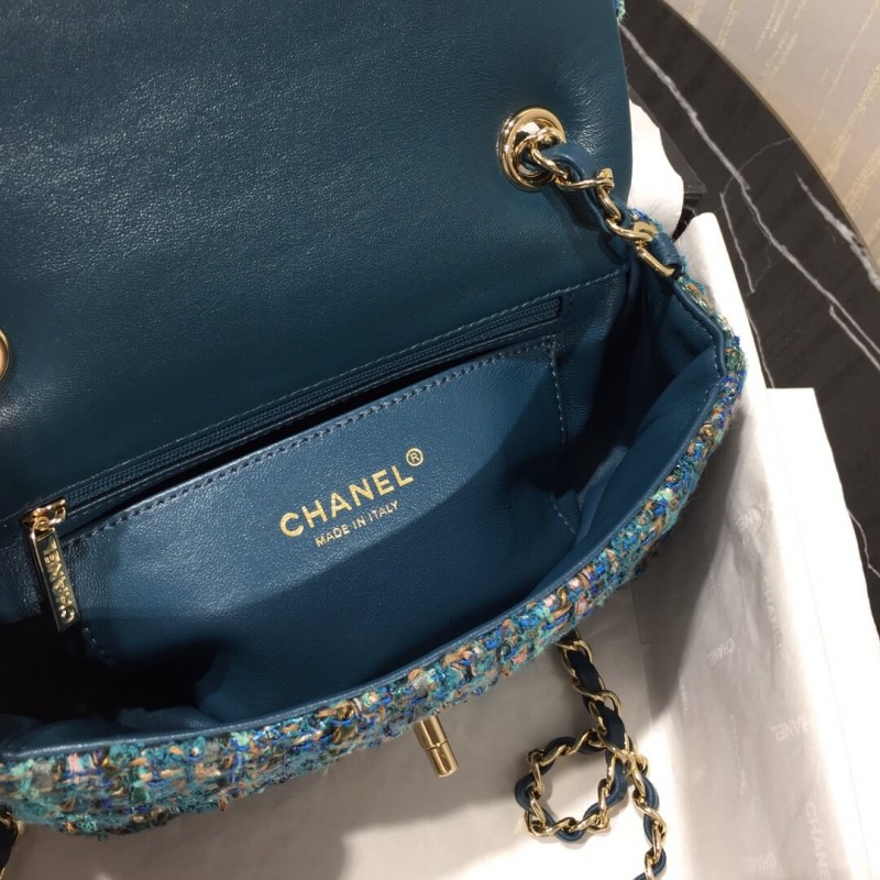 Replica Chanel Tweed Mini Flap Bag A69900 - Image 9