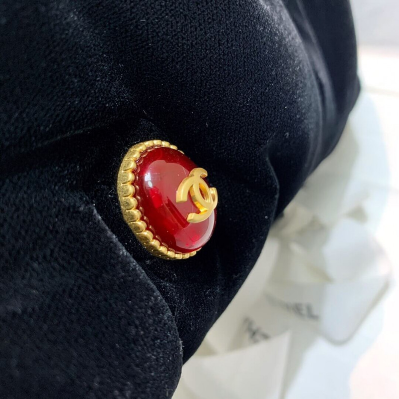 Replica Chanel Velvet Clutch With Enamel As2137 - Image 2