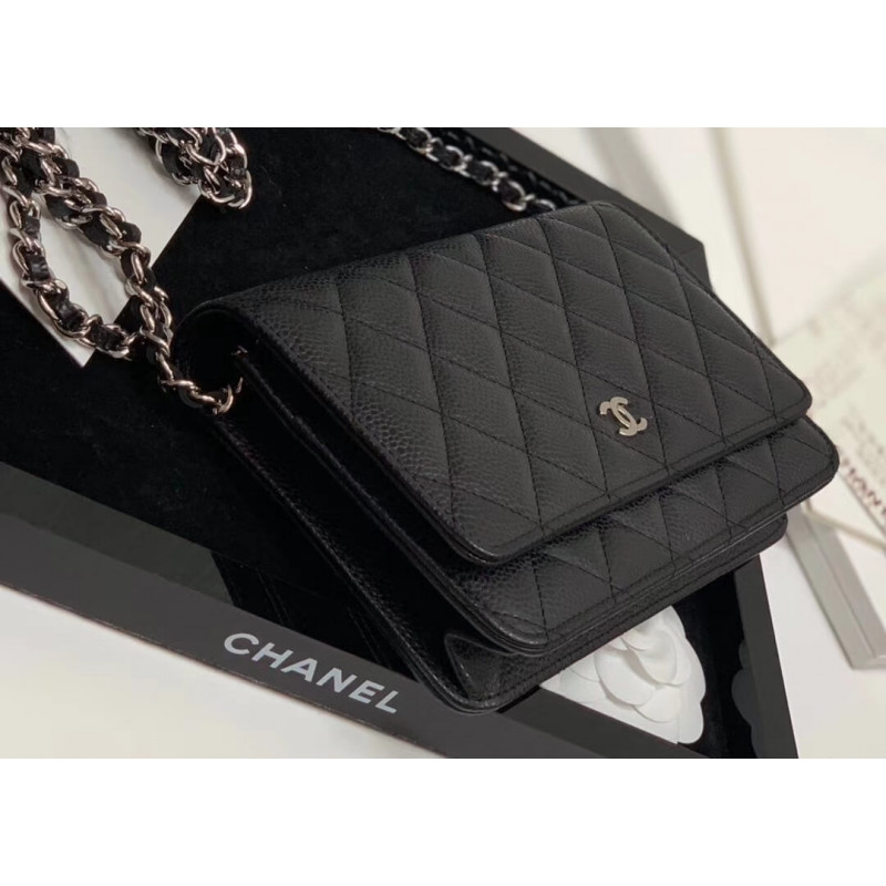 Replica Chanel Wallet On Chain Caviar Gold Hardware Bag 528725 - Image 5
