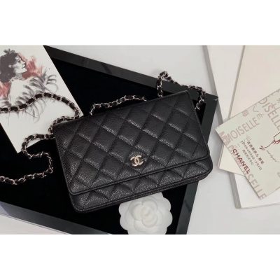 Replica Chanel Wallet On Chain Caviar Gold Hardware Bag 528725