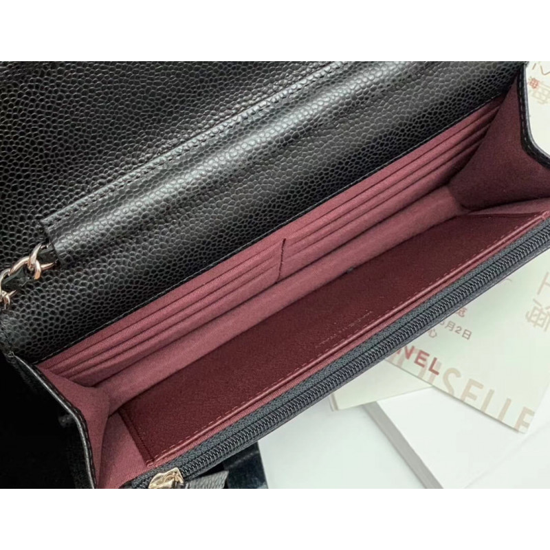 Replica Chanel Wallet On Chain Caviar Gold Hardware Bag 528725 - Image 6
