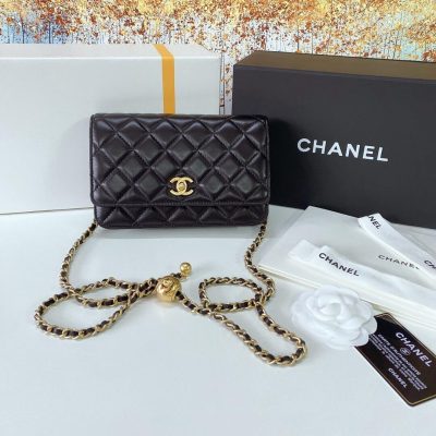 Alternative view of Replica Chanel Woc With Cc Details On Strap Ap1450 In Lambskin Aaa