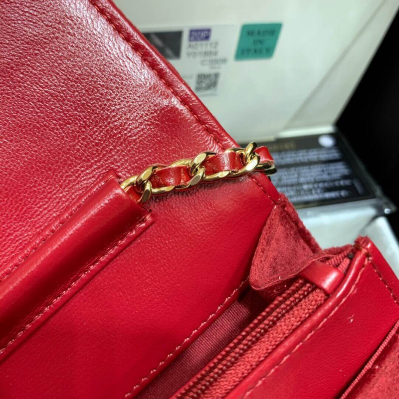 Replica Chanel Woc With Cc Details On Strap Ap1450 In Velvet - Image 13