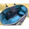 Best Replicas Bags - Chanel Wool Felt Deauville Shopping Bag A60598 Blue Top Quality Louis Vuitton LV Replica Bags On Sales