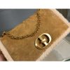 Best Replicas Bags - Christian Dior 30 Montaigne Bag in Camel-Colored Shearling M9203 Top Quality Louis Vuitton LV Replica Bags On Sales