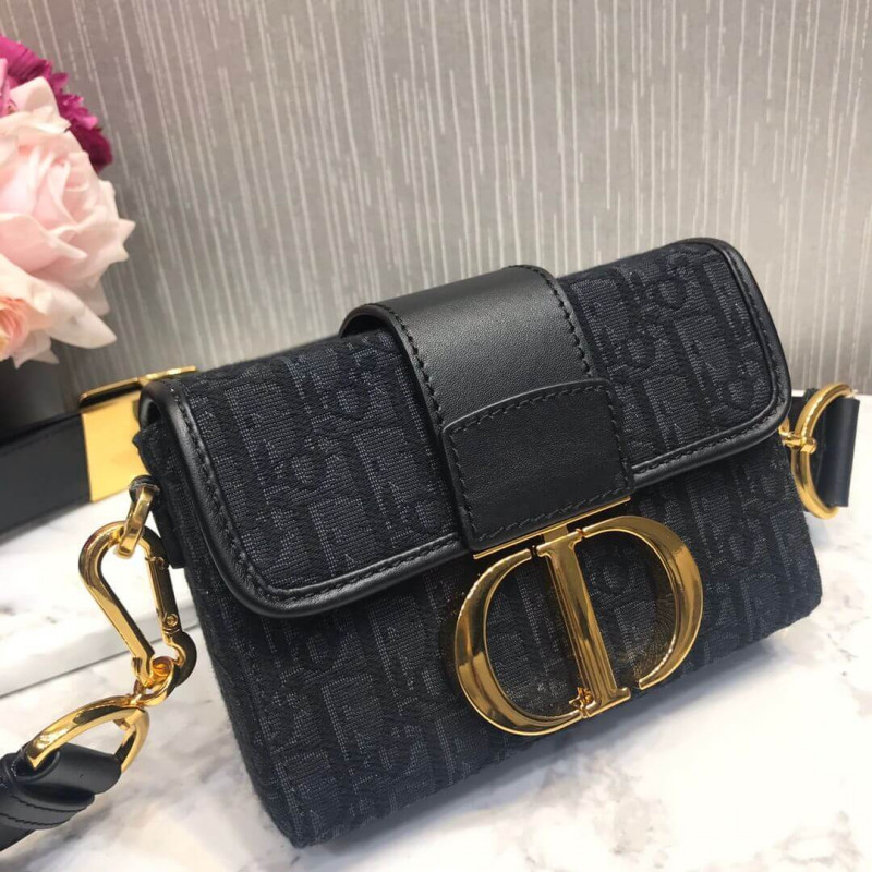 Replica Christian Dior 30 Montaigne Box Bag Oblique Jacquard M9204 - Image 3