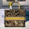 Best Replicas Bags - Christian Dior Animals Monkey Embroidered Book Tote M1286 Brown Top Quality Louis Vuitton LV Replica Bags On Sales