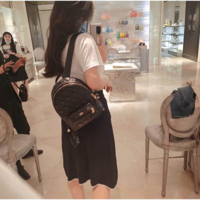 Alternative view of Replica Christian Dior Black Cannage Lambskin Small Backpack M9221