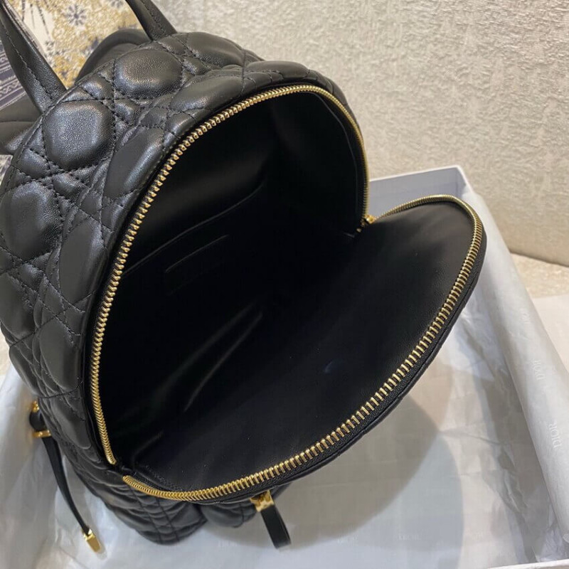 Replica Christian Dior Black Cannage Lambskin Small Backpack M9221 - Image 12