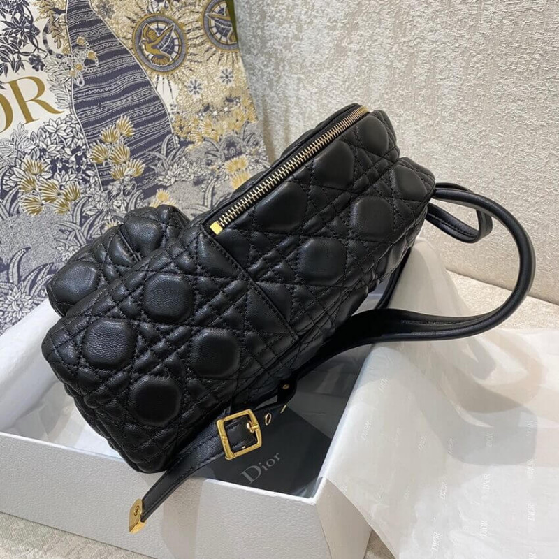 Replica Christian Dior Black Cannage Lambskin Small Backpack M9221 - Image 6