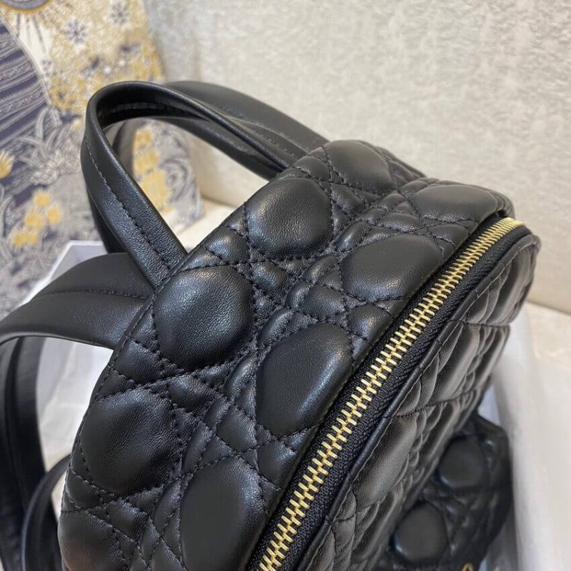 Replica Christian Dior Black Cannage Lambskin Small Backpack M9221 - Image 7