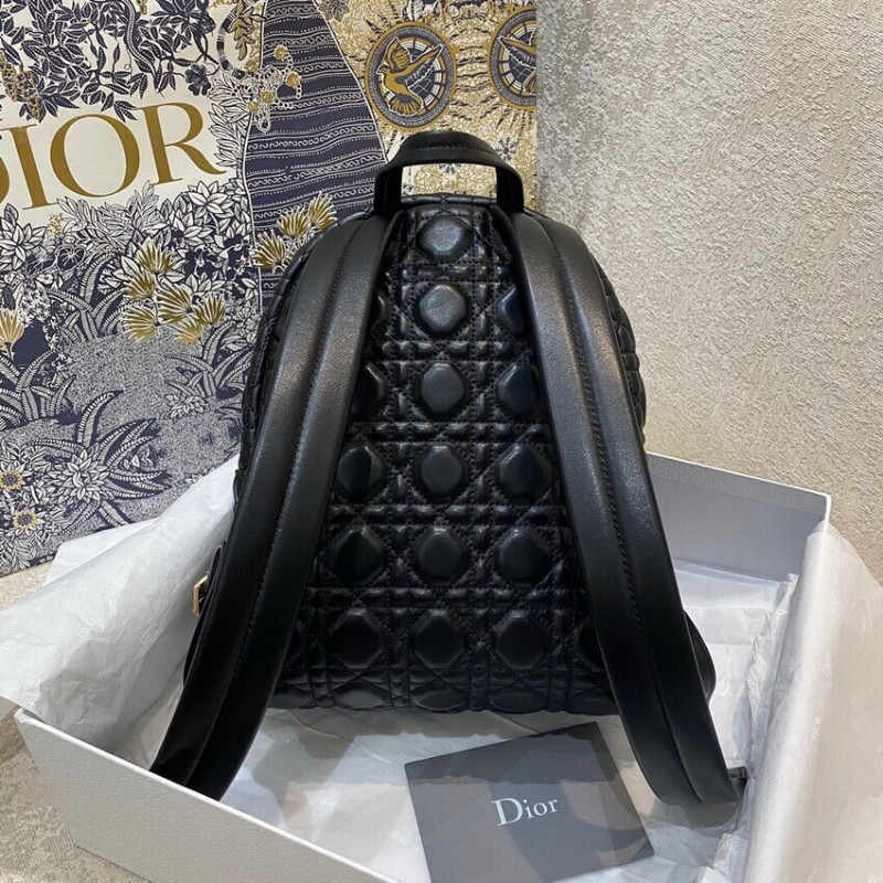 Replica Christian Dior Black Cannage Lambskin Small Backpack M9221 - Image 9