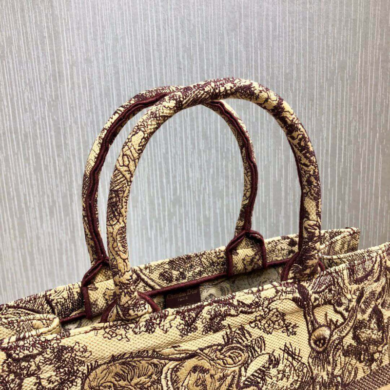 Replica Christian Dior Book Tote Black Toile De Jouy Bag M1286 - Image 4