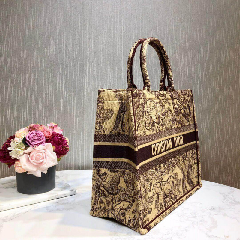 Replica Christian Dior Book Tote Black Toile De Jouy Bag M1286 - Image 5