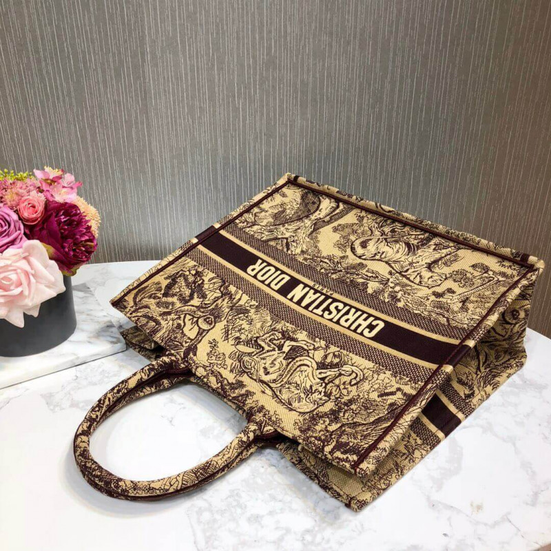Replica Christian Dior Book Tote Black Toile De Jouy Bag M1286 - Image 6