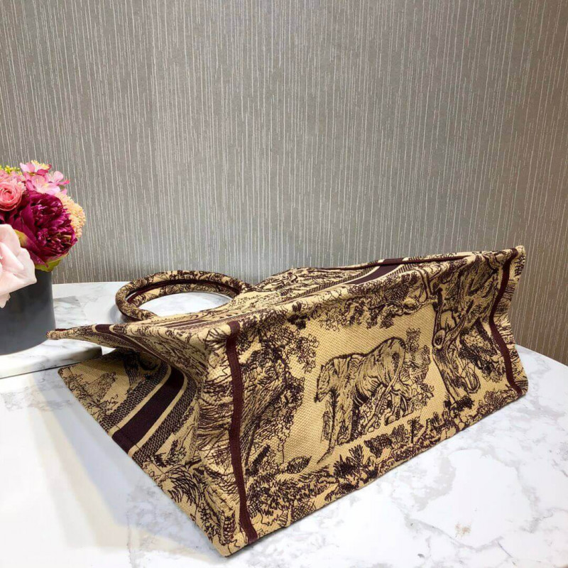 Replica Christian Dior Book Tote Black Toile De Jouy Bag M1286 - Image 7