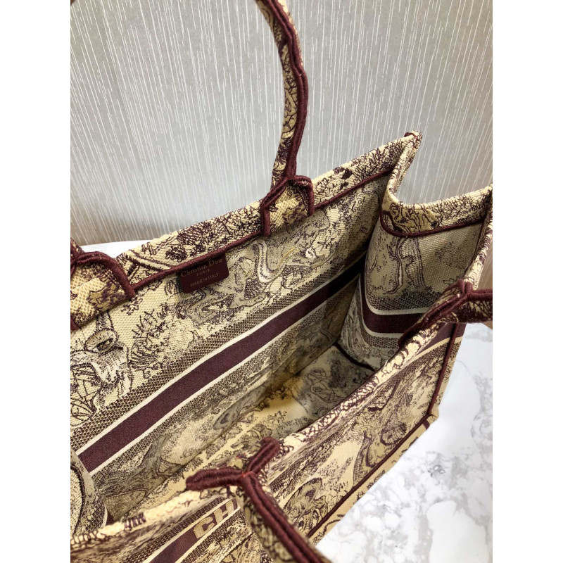Replica Christian Dior Book Tote Black Toile De Jouy Bag M1286 - Image 8