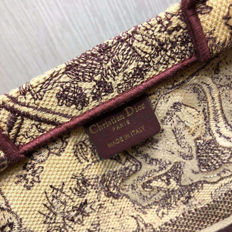 Replica Christian Dior Book Tote Black Toile De Jouy Bag M1286 - Image 9