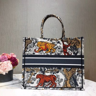 Alternative view of Replica Christian Dior Book Tote Multicolor Toile De Jouy Bag M1286
