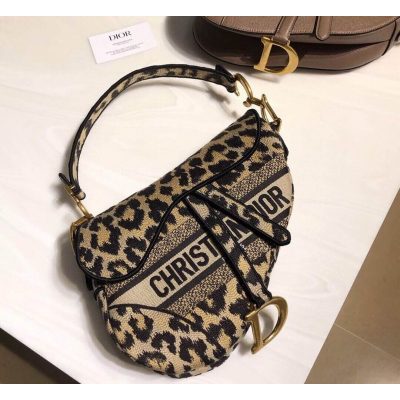 Alternative view of Replica Christian Dior Borsa Saddle Ricamo Mizza Beige Multicolore M0446