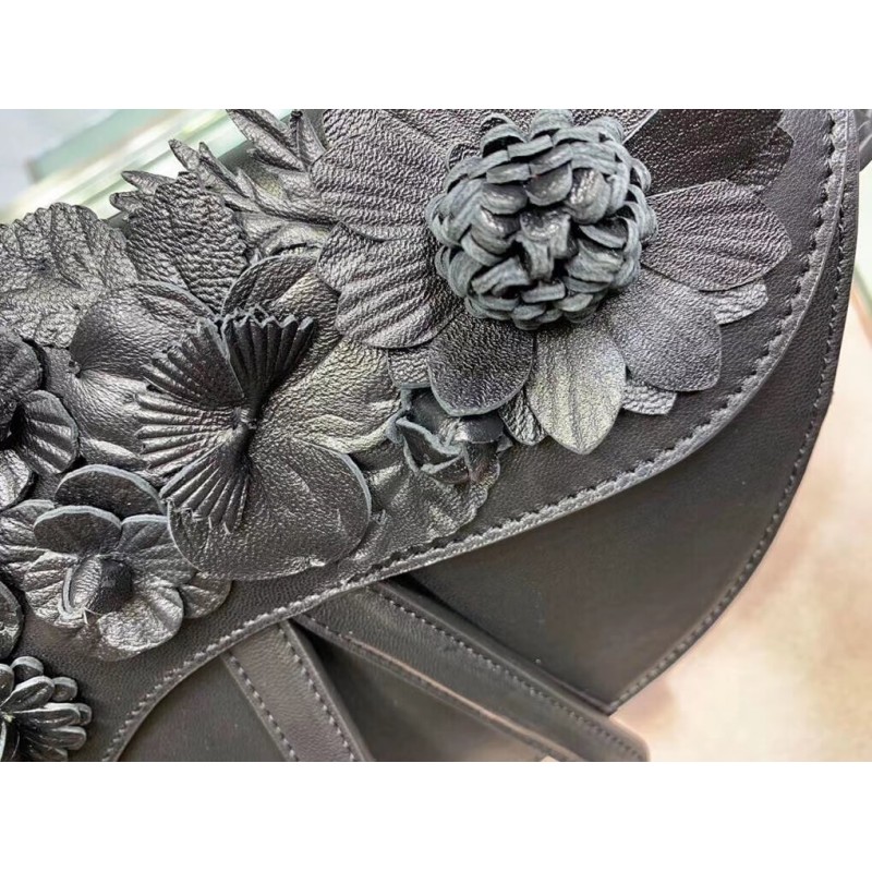 Replica Christian Dior Embroidered Flowers Saddle Bag M0446 - Image 8