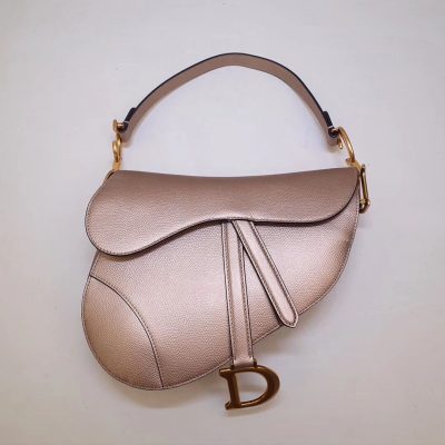 Alternative view of Replica Christian Dior Grained Calfskin Saddle Bag M0446