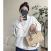 Best Replicas Bags - Christian Dior Lady D-Joy Bag Natural Cannage Raffia M05400 Top Quality Louis Vuitton LV Replica Bags On Sales
