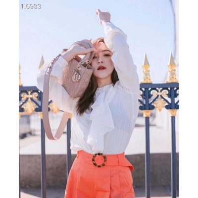 Alternative view of Replica Christian Dior Lambskin My Abcdior Lady Dior Bag M0538