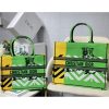 Best Replicas Bags - Christian Dior Large Book Tote Bright Green and Orange D-Jungle Pop Embroidery M1286 Top Quality Louis Vuitton LV Replica Bags On Sales