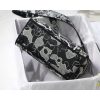 Best Replicas Bags - Christian Dior Medium Lady D-Lite Bag Black and White Around the World Embroidery M0565 Best Louis Vuitton LV Replica Bags On Sales