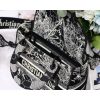 Best Replicas Bags - Christian Dior Medium Lady D-Lite Bag Black and White Around the World Embroidery M0565 Best Louis Vuitton LV Replica Bags On Sales
