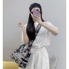 Best Replicas Bags - Christian Dior Medium Lady D-Lite Bag Black and White Around the World Embroidery M0565 Best Louis Vuitton LV Replica Bags On Sales
