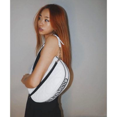 Alternative view of Replica Christian Dior Medium Vibe Hobo Bag M7201 White Cannage Lambskin