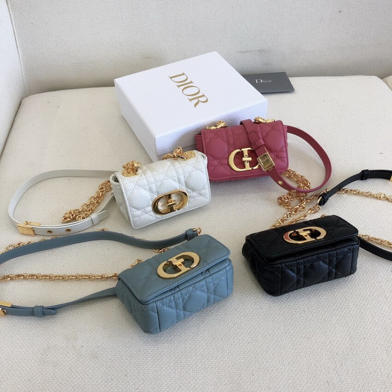 Replica Christian Dior Micro Caro Bag Supple Cannage Calfskin S2022 - Image 12