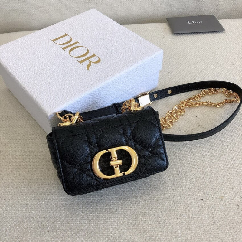 Replica Christian Dior Micro Caro Bag Supple Cannage Calfskin S2022 - Image 3
