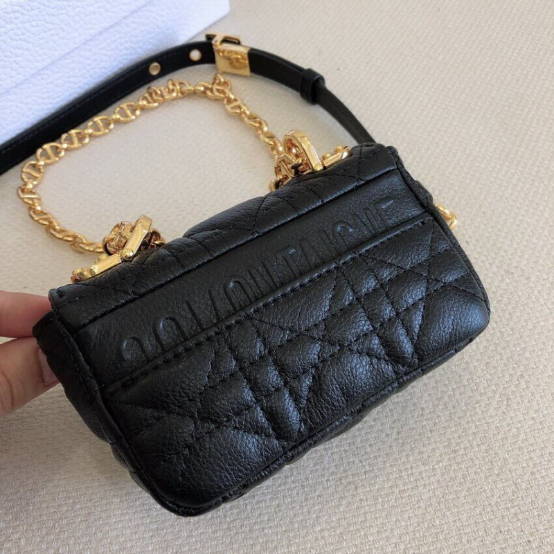 Replica Christian Dior Micro Caro Bag Supple Cannage Calfskin S2022 - Image 4