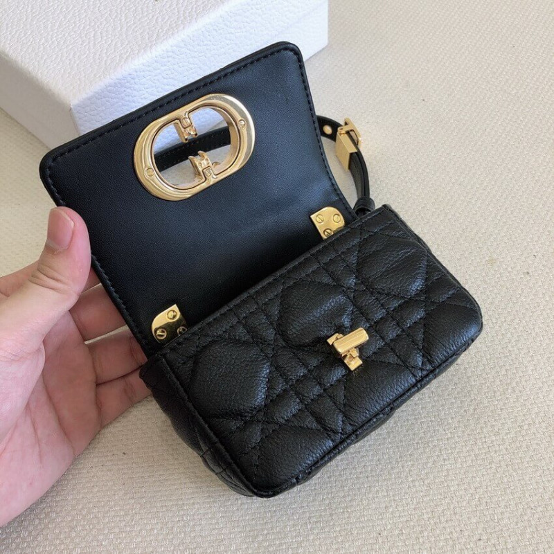 Replica Christian Dior Micro Caro Bag Supple Cannage Calfskin S2022 - Image 7