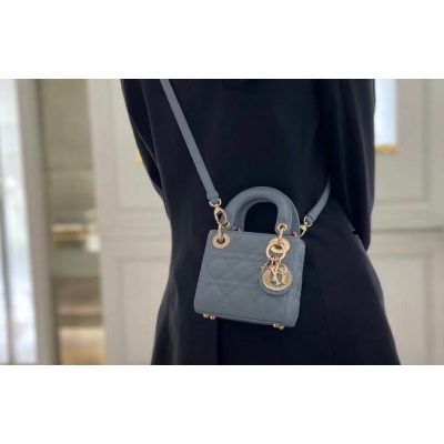 Alternative view of Replica Christian Dior Micro Lady Dior Bag Cannage Lambskin S0856