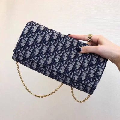 Alternative view of Replica Christian Dior Oblique Clutch With Chain Bag S5401