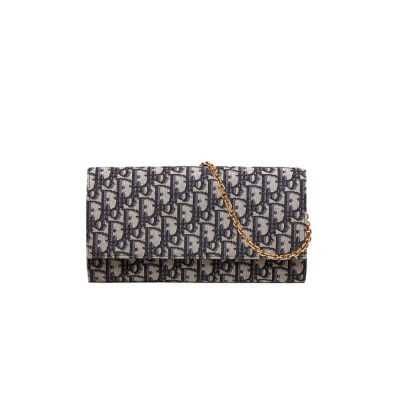 Replica Christian Dior Oblique Clutch With Chain Bag S5401